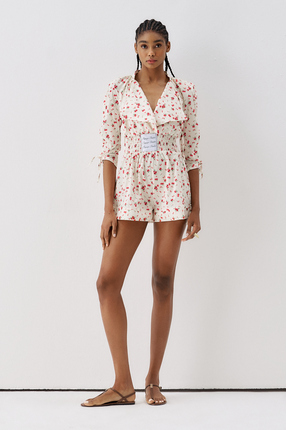 Sagaza Studio SS6173 Beli Lastikli Tulum