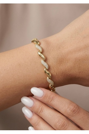 Glowisters Jewelry Işıltılı Sarmal Detaylı Burgu Bileklik