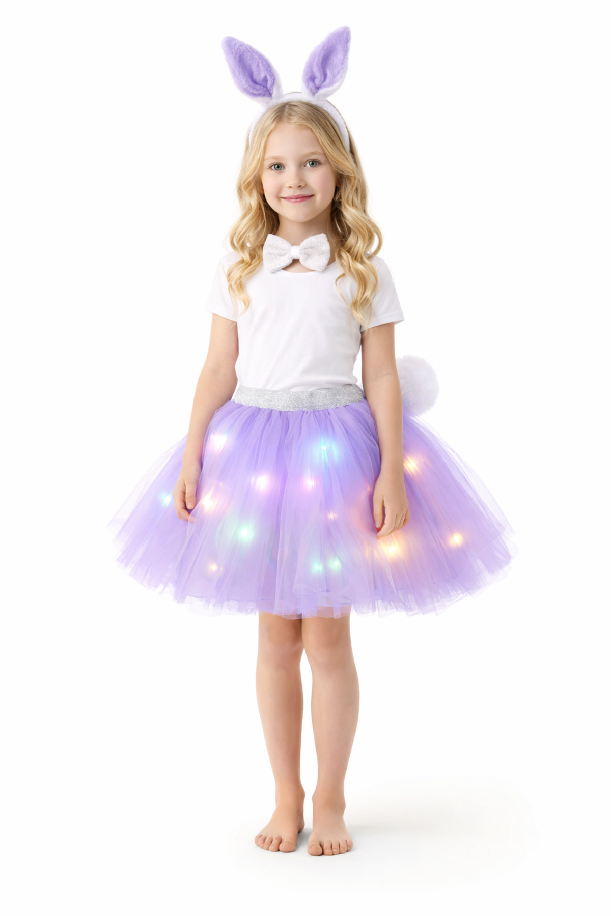 Cute Rabbit Costume Girl – Lighted Tutu Skirt Set