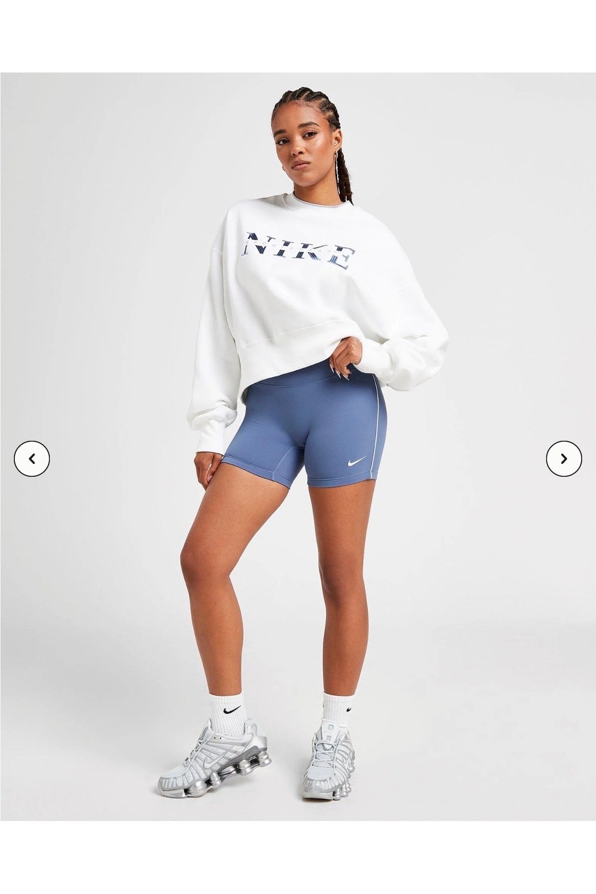 Nike Graphic Swoosh Crew Sweatshirt REDSPORT görsel 6