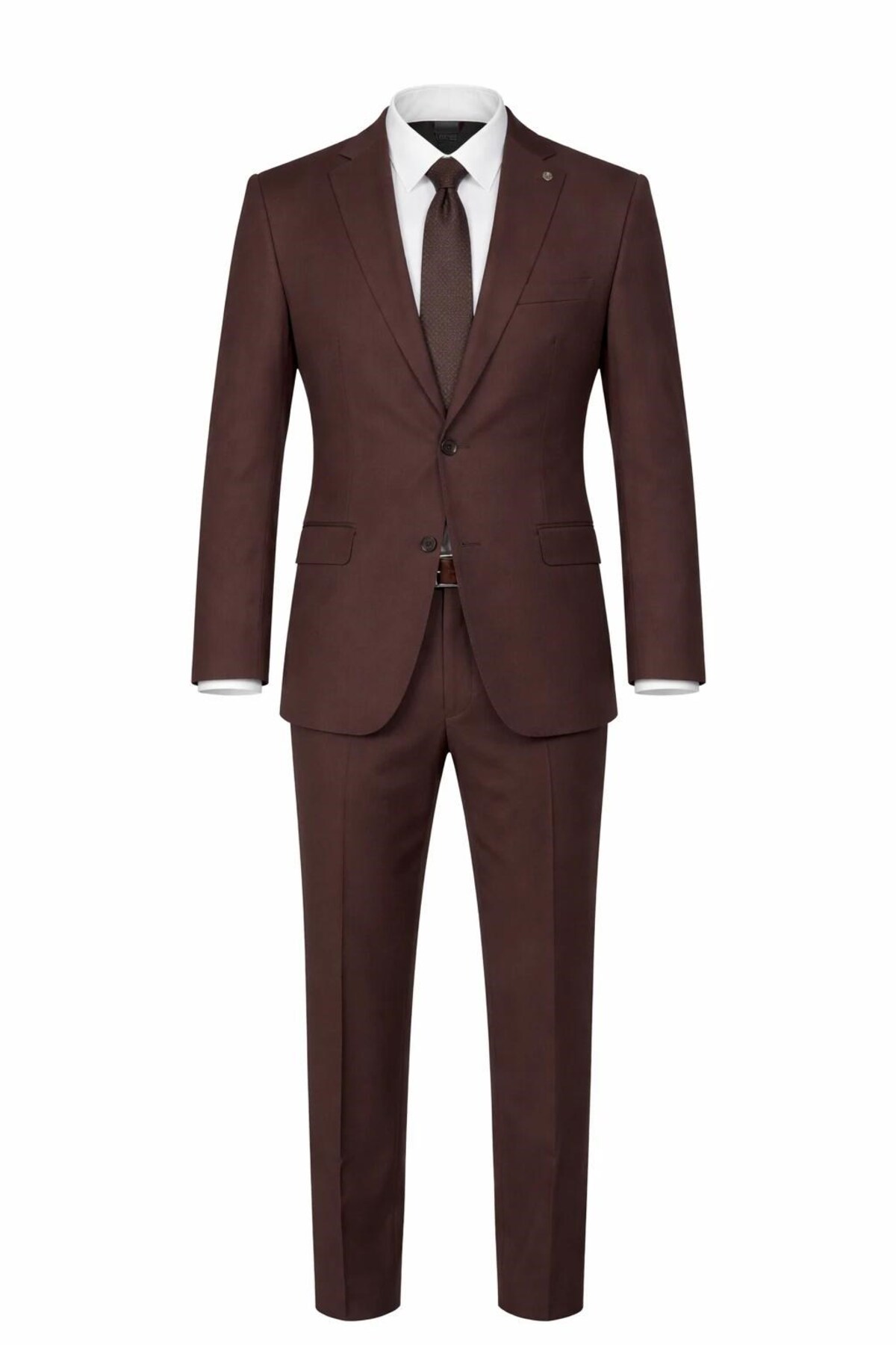 Plus Scorpion Erkek Klasik 2’li Takım Elbise 2 Düğmeli Slim Fit Esnek Kumaş Çift Yırtmaçlı 7 Drop görsel 6