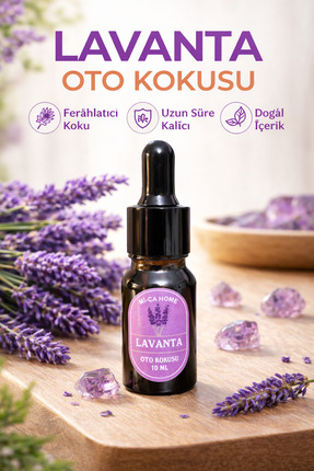 Mi-ÇA HOME Oto Kokusu Lavanta Aromalı Esansiyel Uçucu Yağ Damlatmalı Koku Dif...