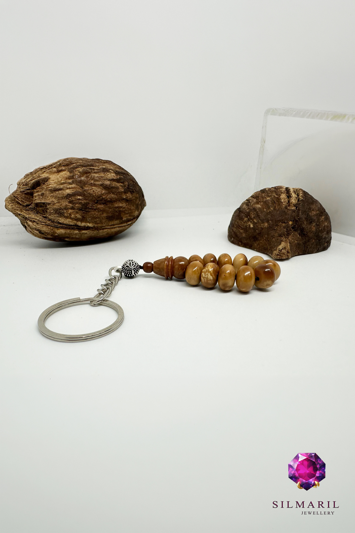 Yoğunlaştırılmış Mısır Kuka Parmak Tespih Stres Tesbihi Anahtarlık Doğal El Yapımı Erkek Aksesuar — Silmaril Store (7)