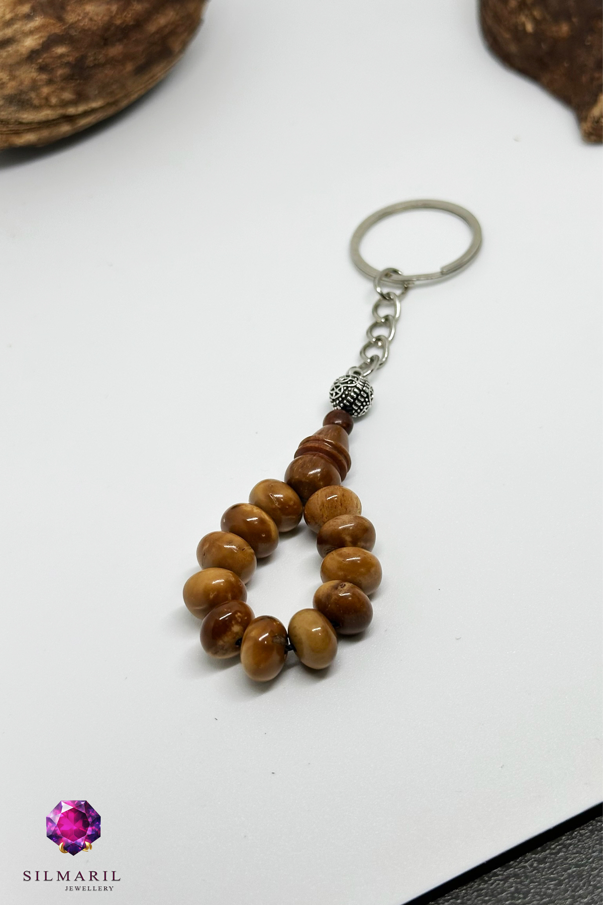 Yoğunlaştırılmış Mısır Kuka Parmak Tespih Stres Tesbihi Anahtarlık Doğal El Yapımı Erkek Aksesuar — Silmaril Store (6)