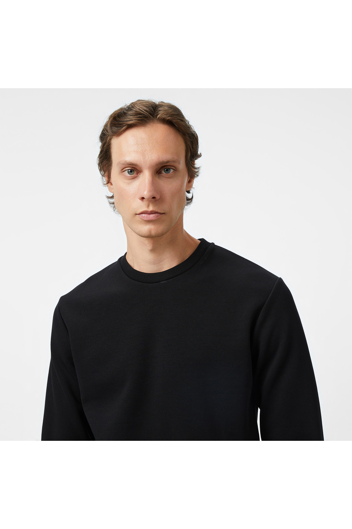 Nautica Erkek Siyah Classic Fit Sweatshirt görsel 4