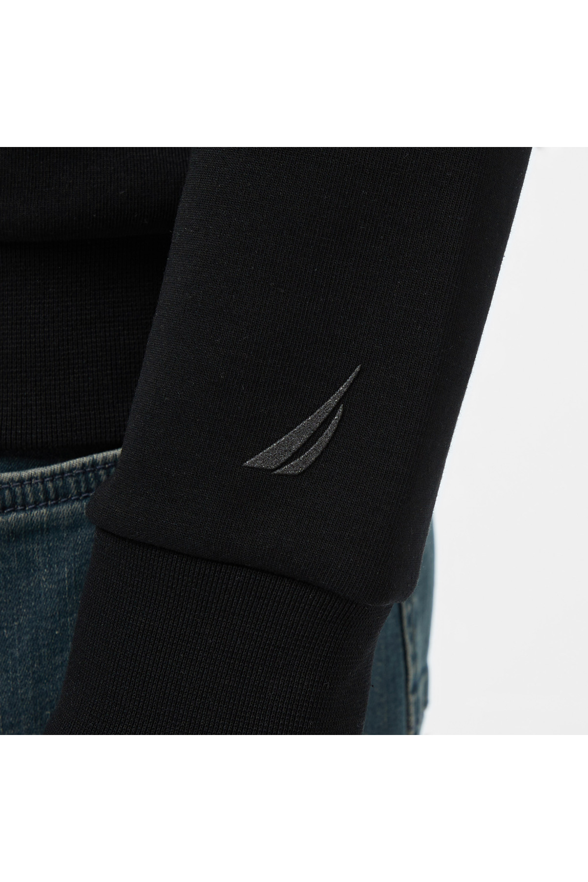 Nautica Erkek Siyah Classic Fit Sweatshirt görsel 5