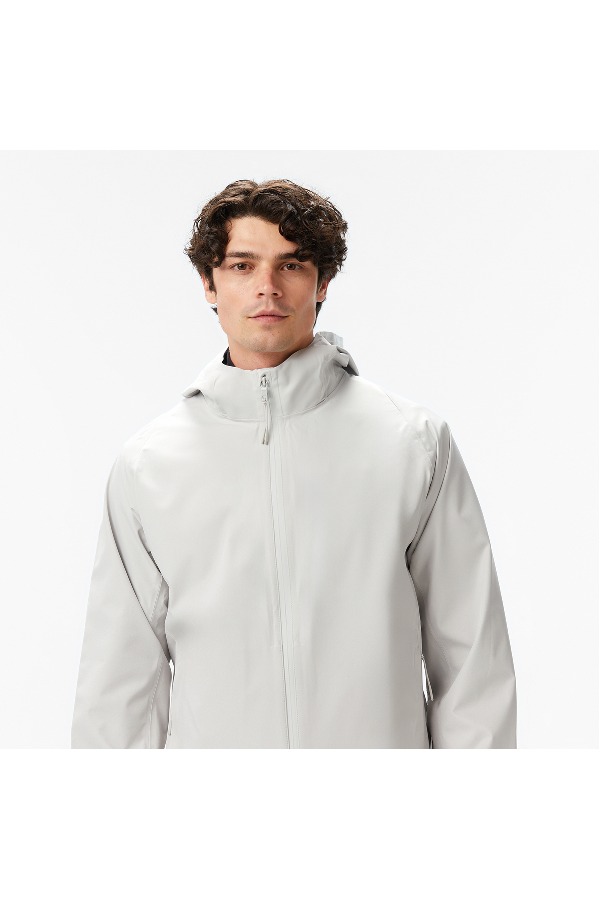 Nautica Erkek Gri Regular Fit Kapüşonlu Su Geçirmez Yağmurluk görsel 4