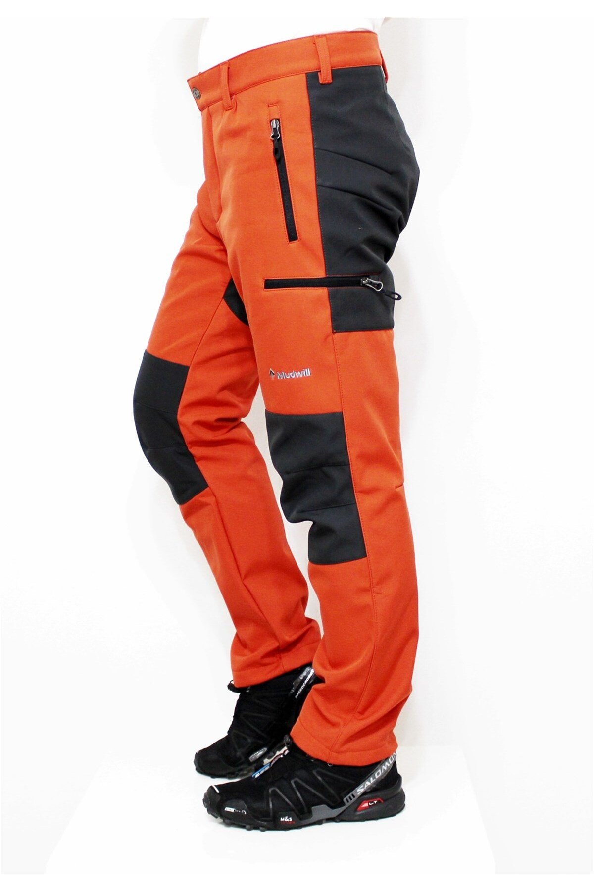 Hiker500 Kışlık Softshell Pantolon-Turuncu Gri — نارنجی — تصویر 3 از 5
