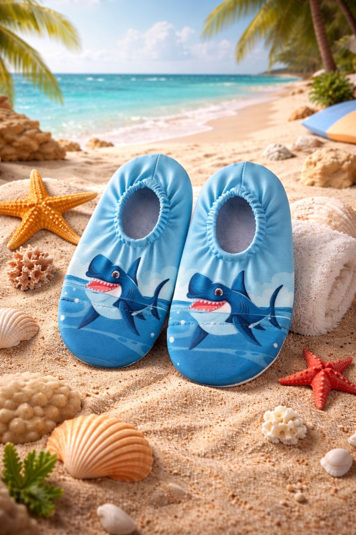 Kaydırmaz Taban / Unisex Bebek Çocuk Deniz Ayakkabısı / Havuz Patiği