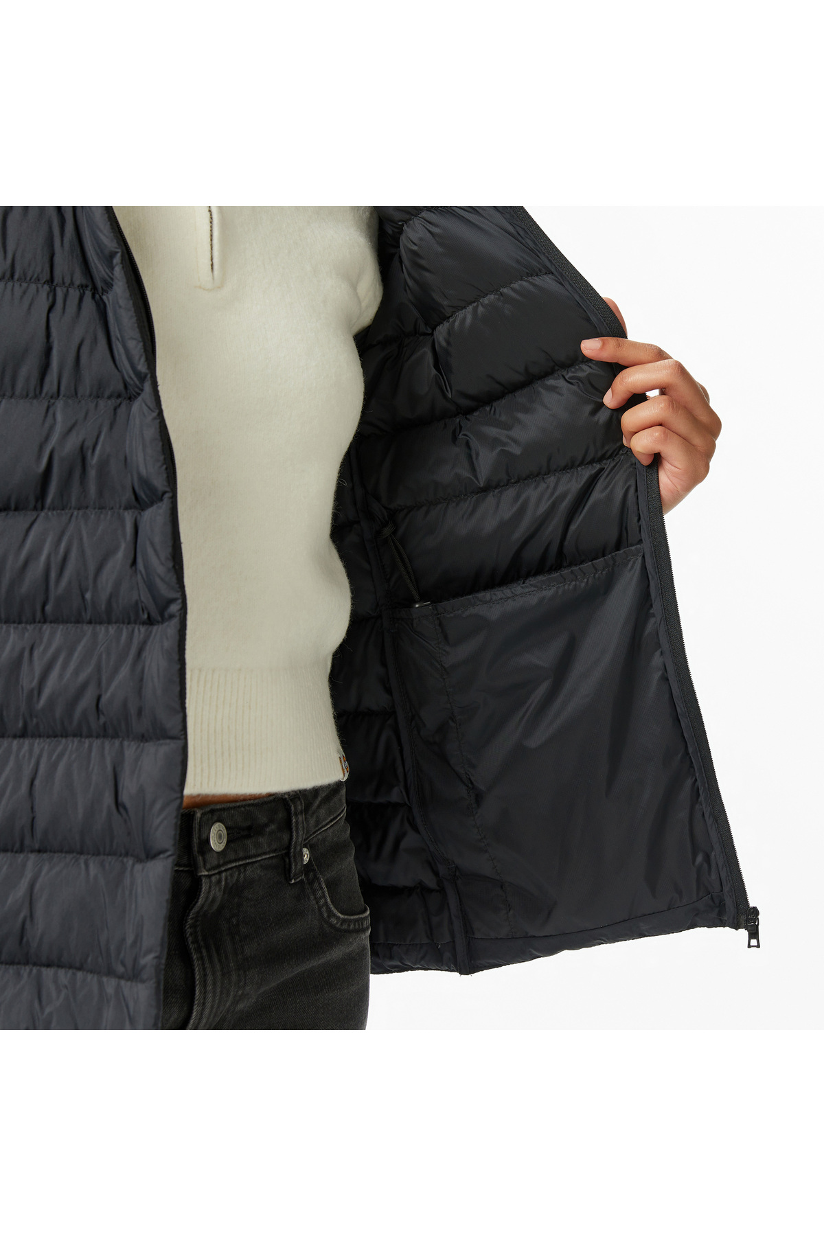 Nautica Kadın Siyah Regular Fit Mont görsel 5
