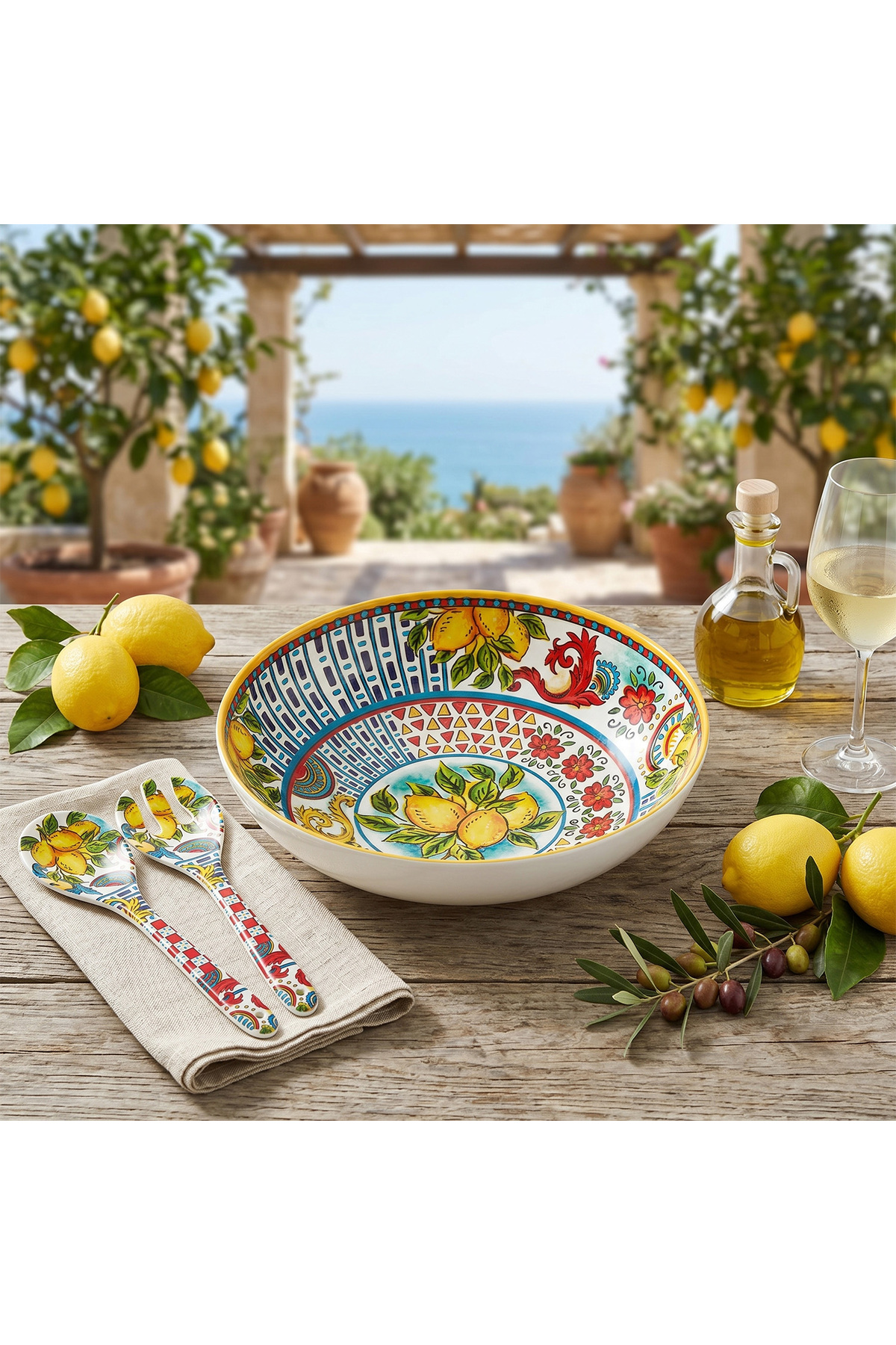 Lucky Art Lemozia Melamin 3'lü Salata Servis Seti - Fiyatı, Yorumları