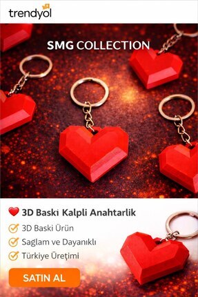 Store 3D BASKI KALPLİ KIRMIZI ANAHTARLIK