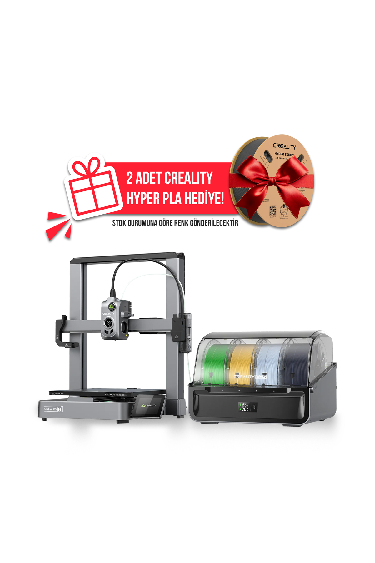 HG3-CP コンプリートセット Creality Hi COMBO 3D Printer- 2 KG Hyper PLA Hediyeli - Fiyatı