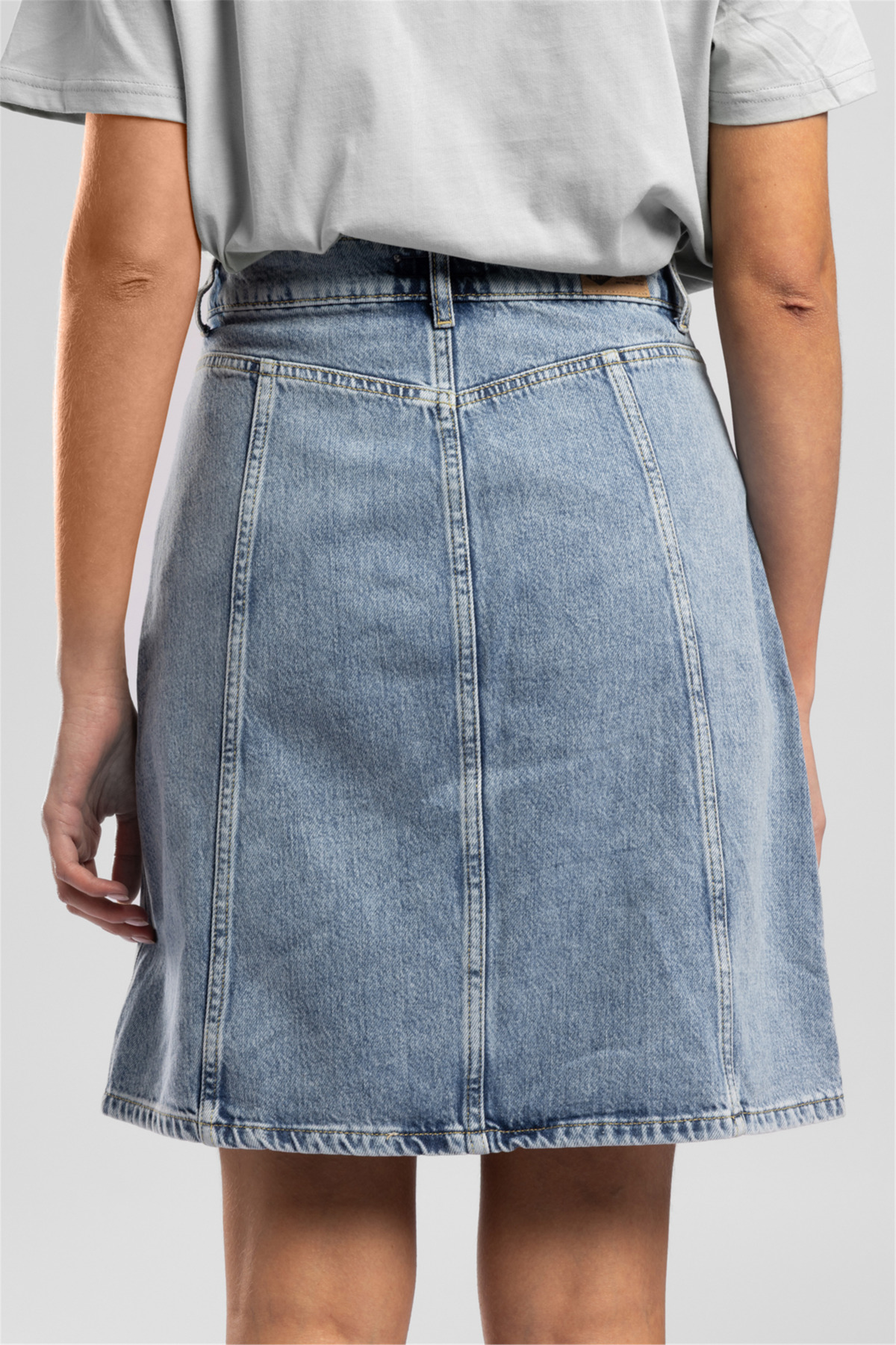 Lee Cooper New Women's 100% Cotton Jean Skirt Blue- Trendyol