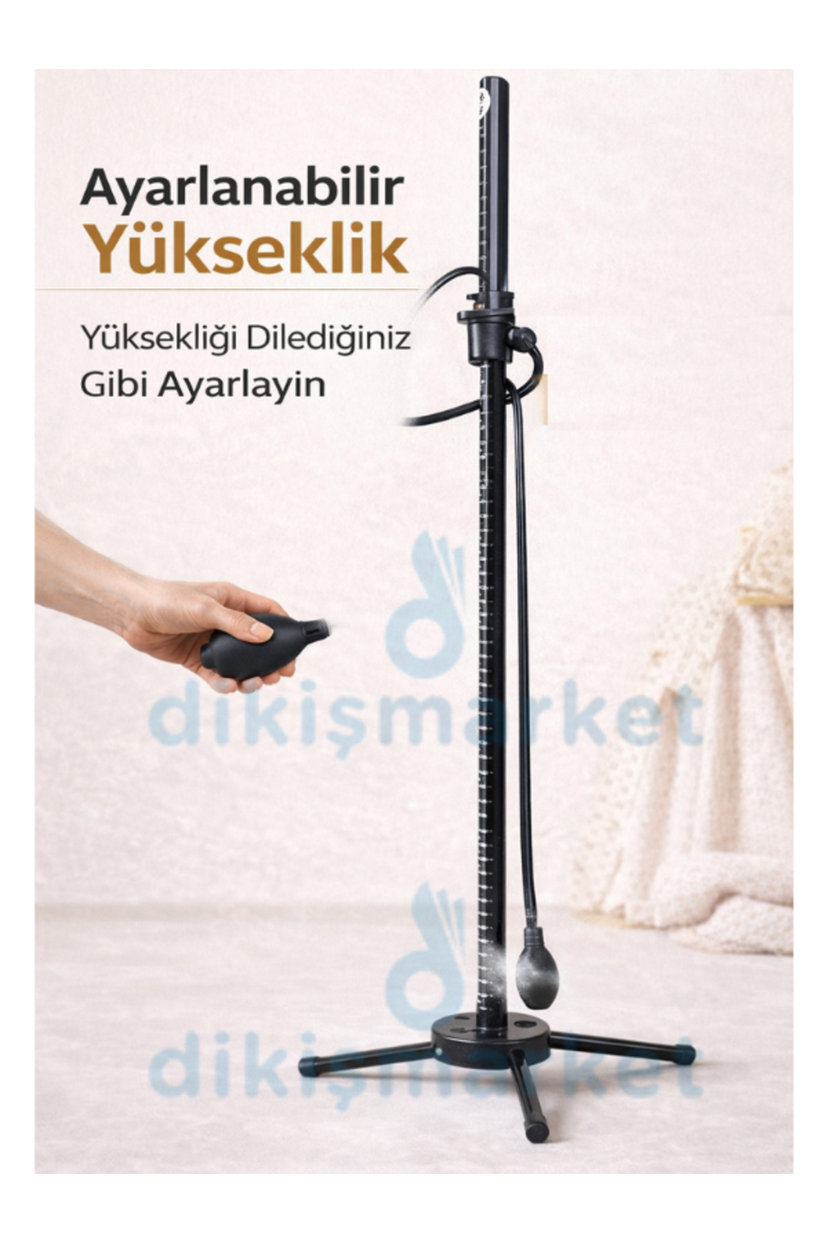 dm dikişmarket Etek Boy Ölçme Aparatı Pudralı