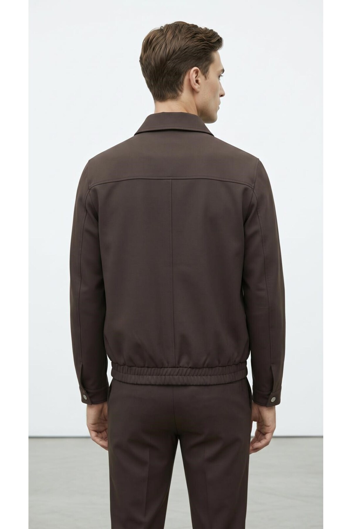Plus Scorpion Erkek Slim Fit Bomber Fermuarlı Mont Ceket Esnek Kumaş Günlük Şık Casual Ceket görsel 6