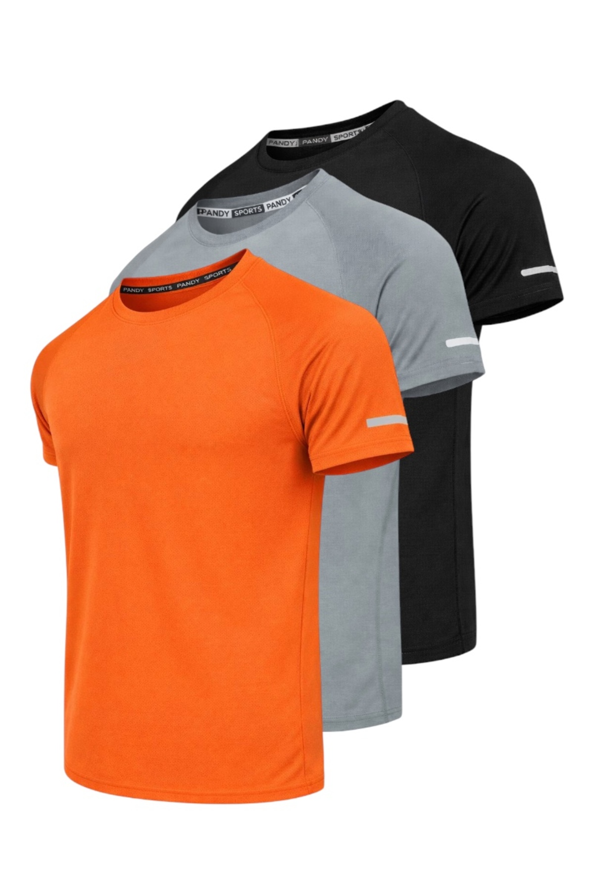 3-Piece Athletic Technical Sports T-shirt with Fast Drying Feature