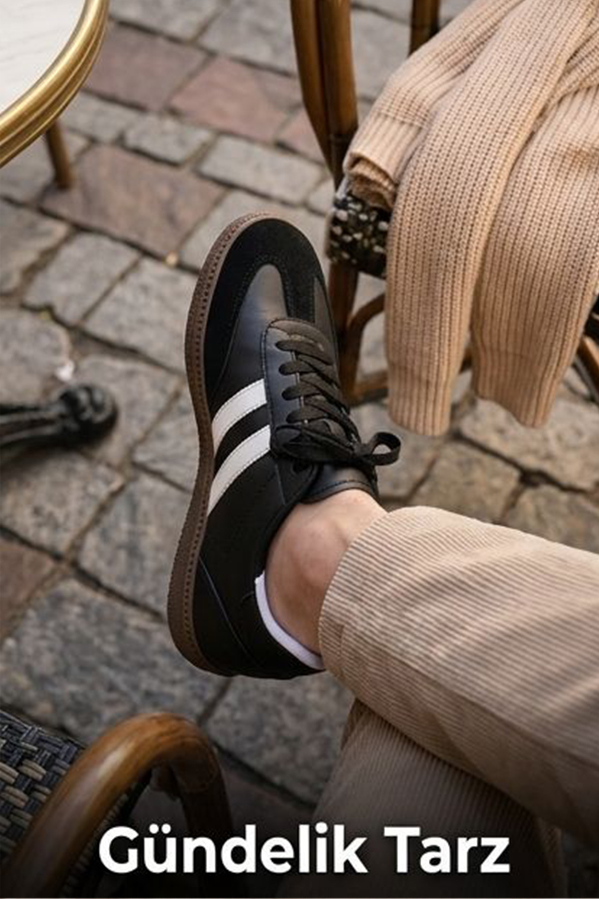 FLY STEP Unisex Stil Şık Rahat Hafif Günlük Yandan Şeritli Bağcıklı Yürüyüş Koşu Sneaker Spor Ayakkabı görsel 3