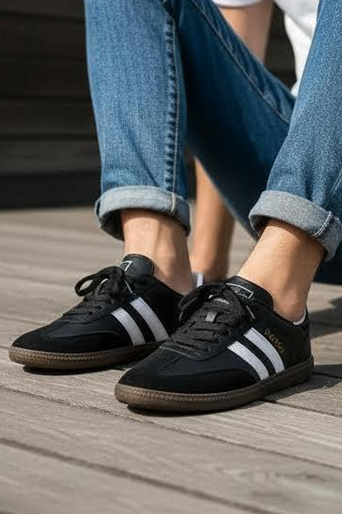 FLY STEP Unisex Stil Şık Rahat Hafif Günlük Yandan Şeritli Bağcıklı Yürüyüş Koşu Sneaker Spor Ayakkabı görsel 8