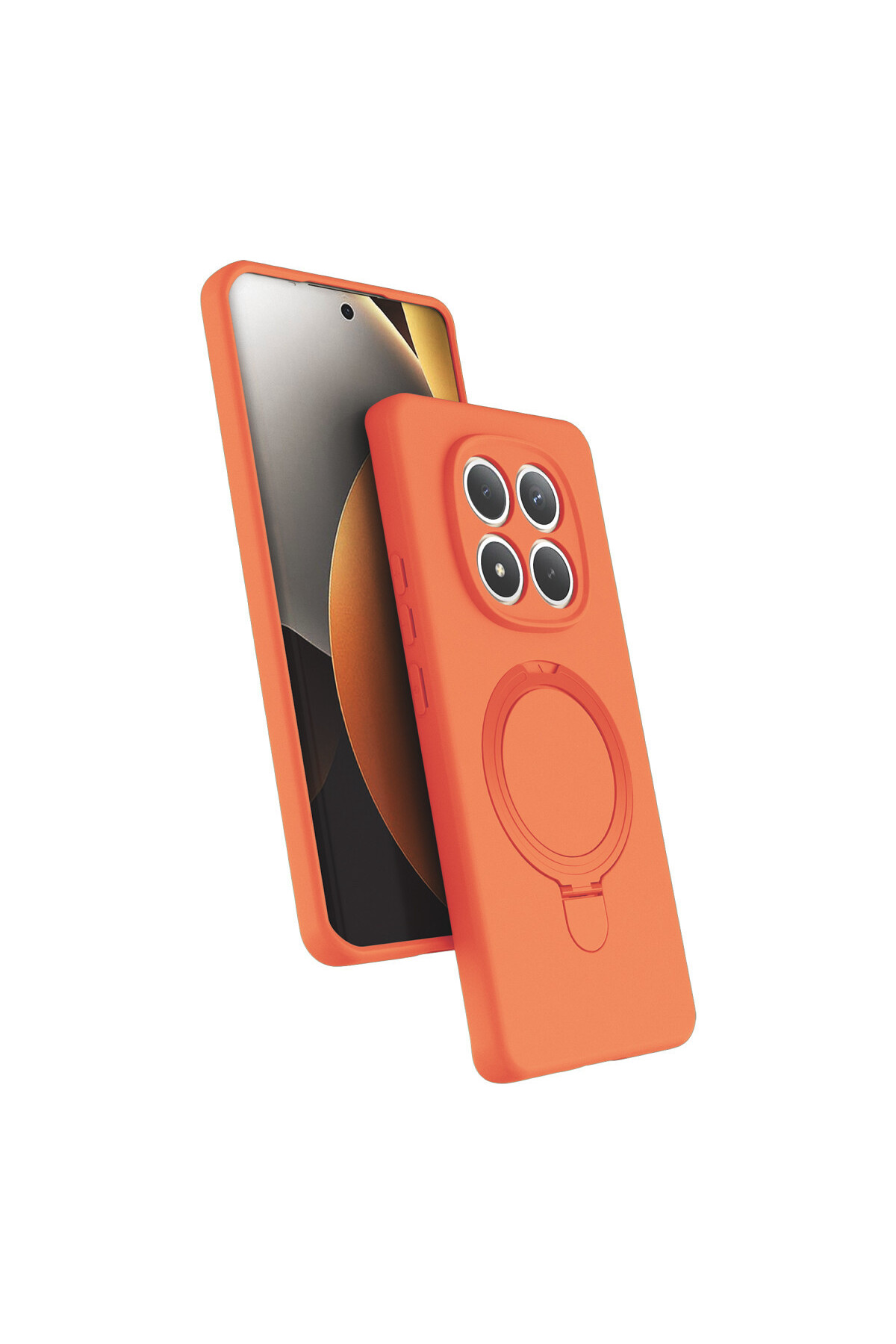Redmi Note 15 Pro 5G Compatible Ring Case with Velvet Stand
