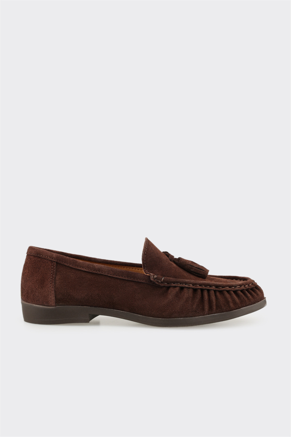 Elle Shoes Kahve Deri Kadın Günlük Ayakkabı