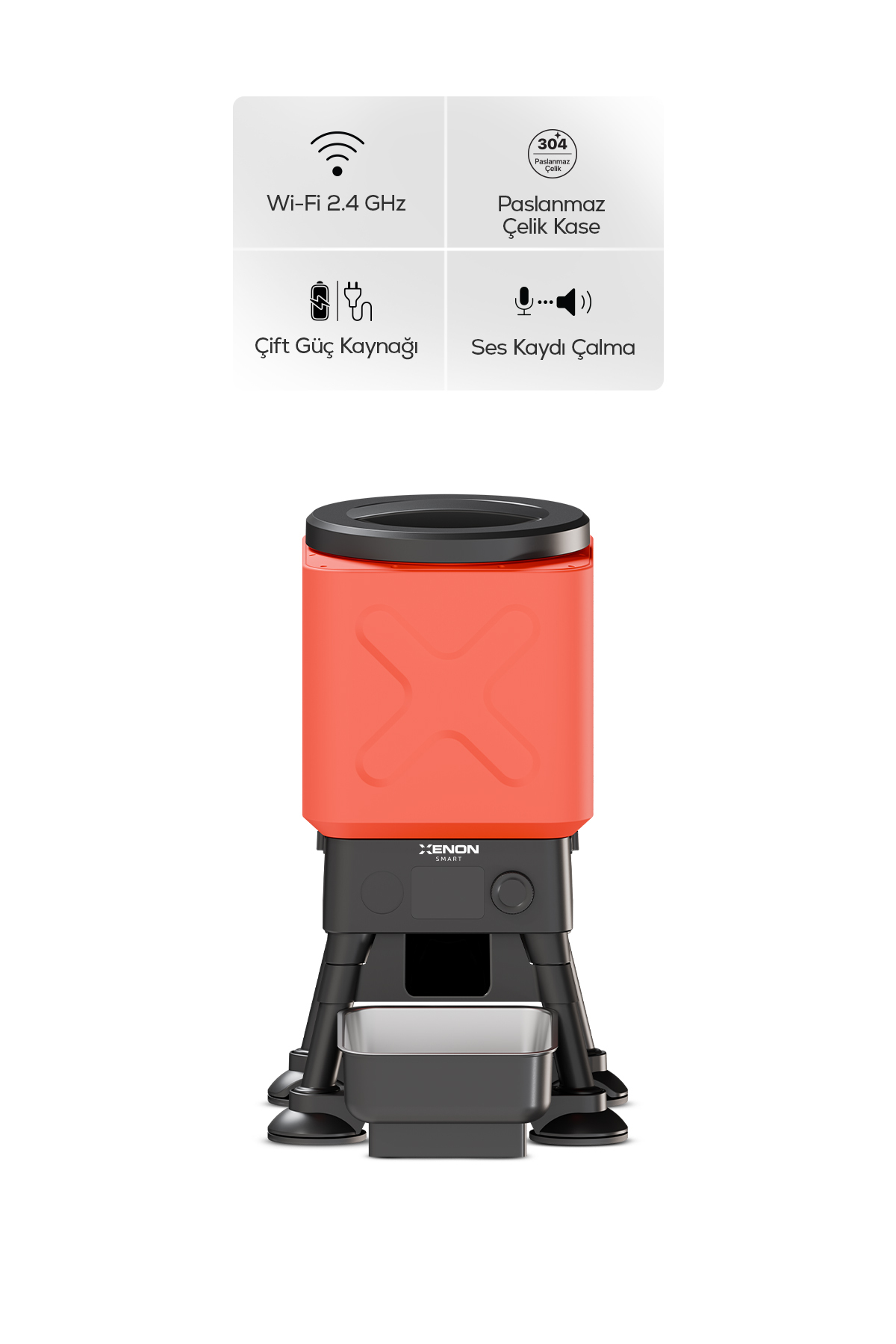 Xenon Smart Köpek Mama Kabı | Akıllı, Uygulama Kontrol, 14L