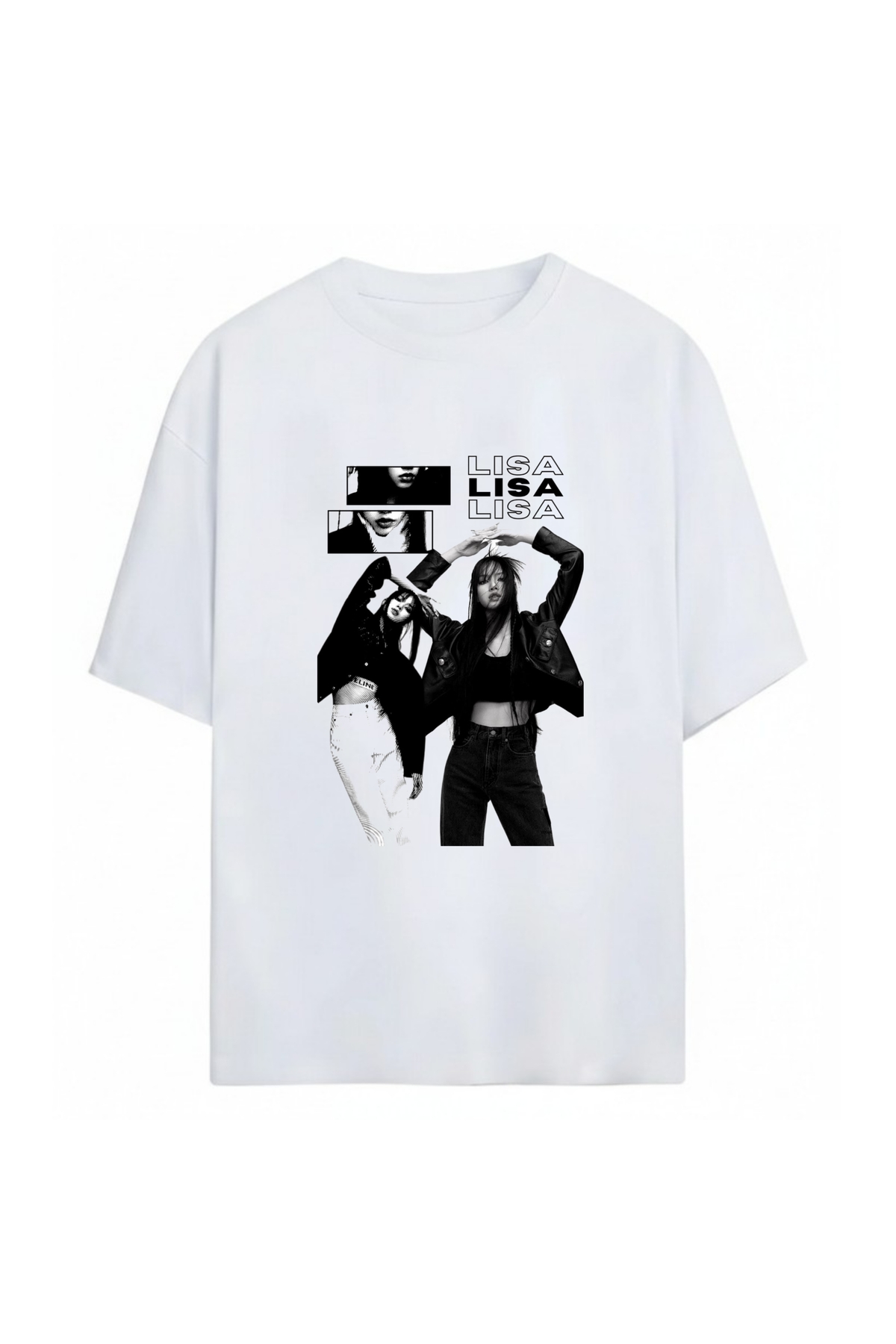 SVART WEAR Lisa BlackPink Unisex Oversize %100 Pamuklu T-Shirt