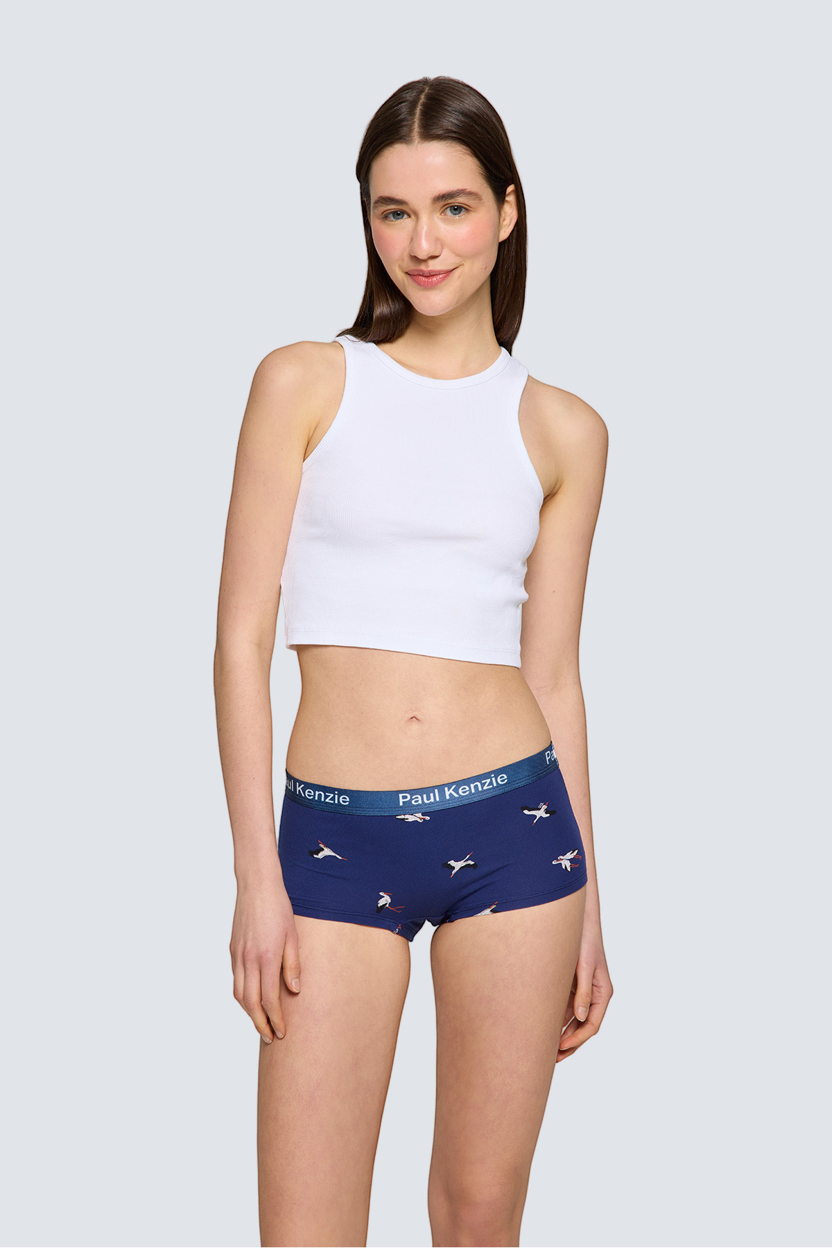 Paul Kenzie x Doğa Derneği Kadın Boyshort Külot - Leylek görsel 4