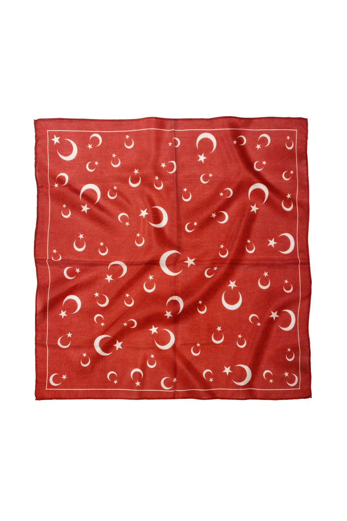 Moon Star Patterned Scarf / Bandana 53x53cm