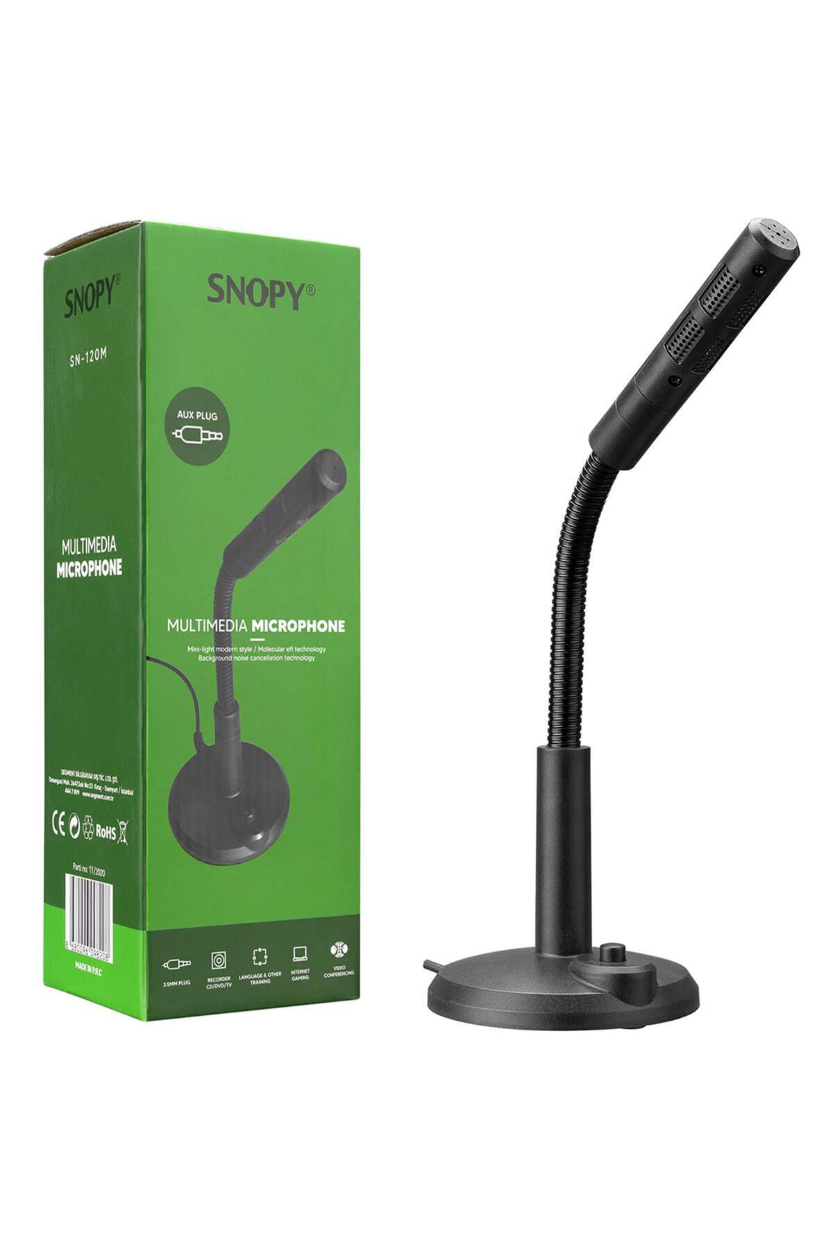 Snopy SN-120M Siyah Masaüstü Pc Mikrofon - Fiyatı, Yorumları