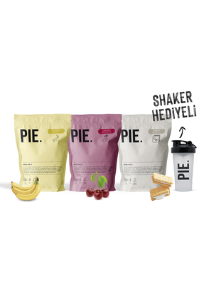 pienut PIE. Proteinli Öğün Tozu ,Muz, Bisküvi Vişne Aromalı /30 Öğün