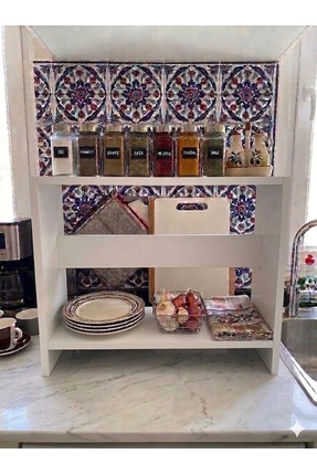 HAS CRAFT baharat düzenleyici ,tezgah üstü baharatlık,mutfak organizer raf,ye...