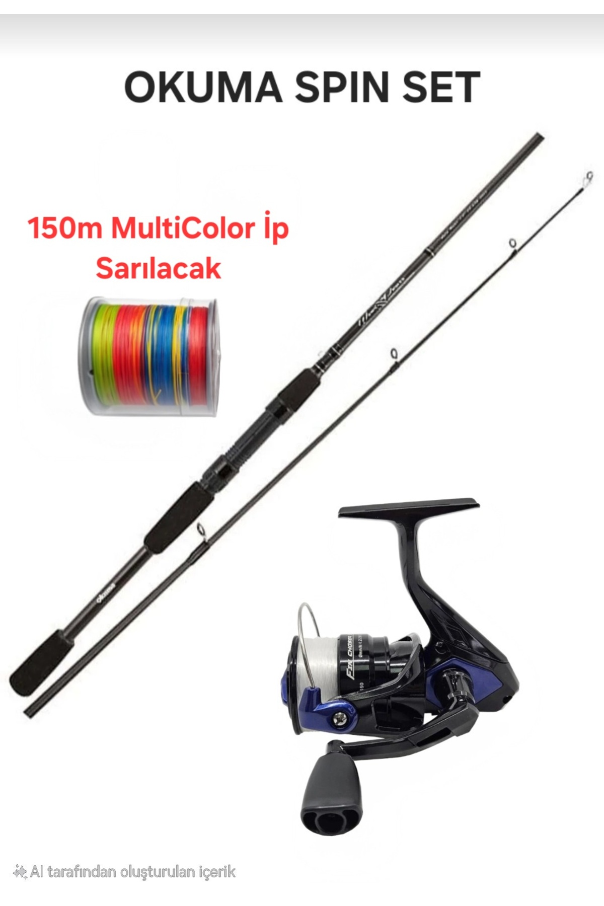 Okuma Wave Power 244cm 15-40gr Spin Kamışı+Fin Chaser FNX-40BL