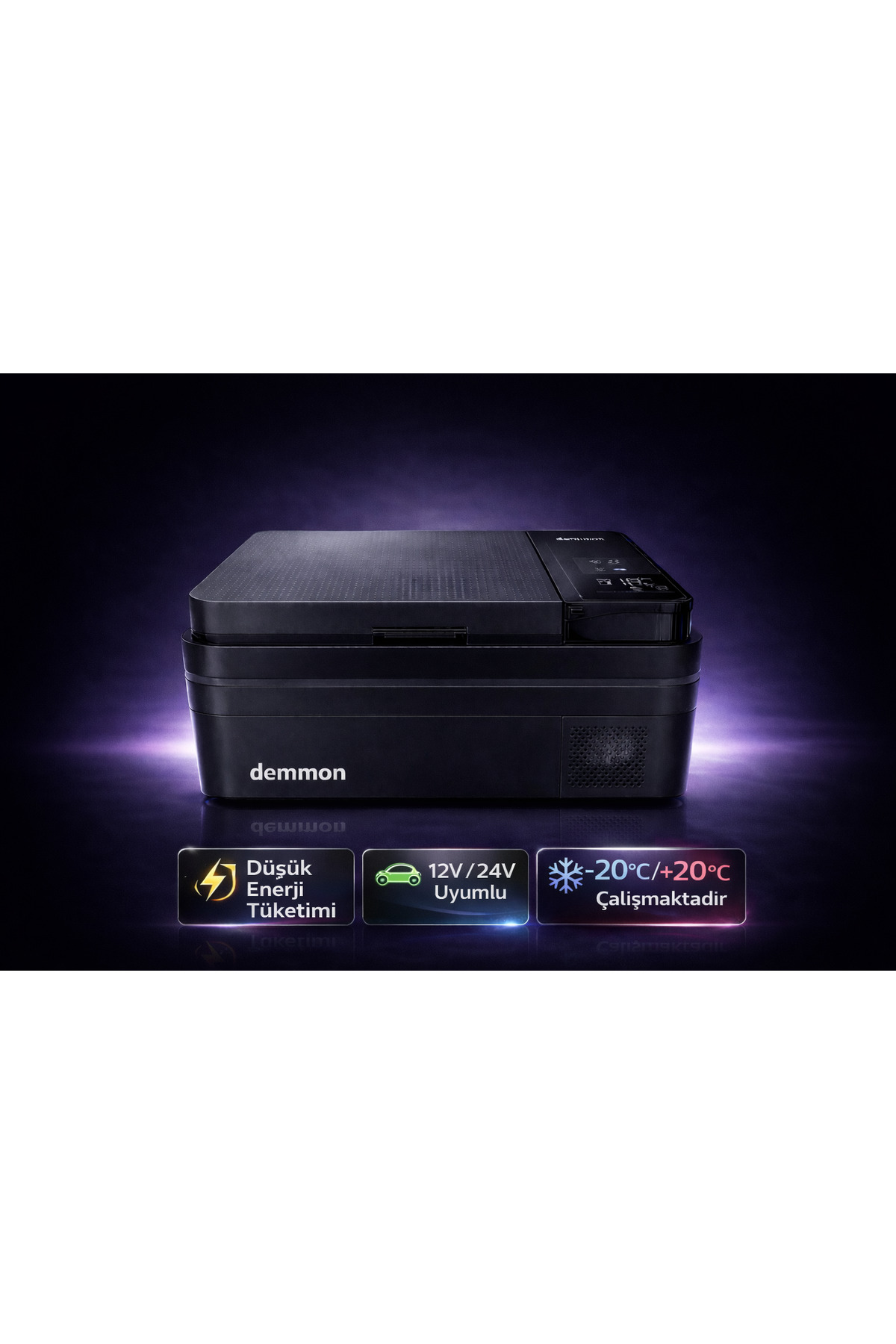 DEMMON DMF25A 25 Litre Oto Buzdolabı 12V/24V Kompresörlü Araç Tipi