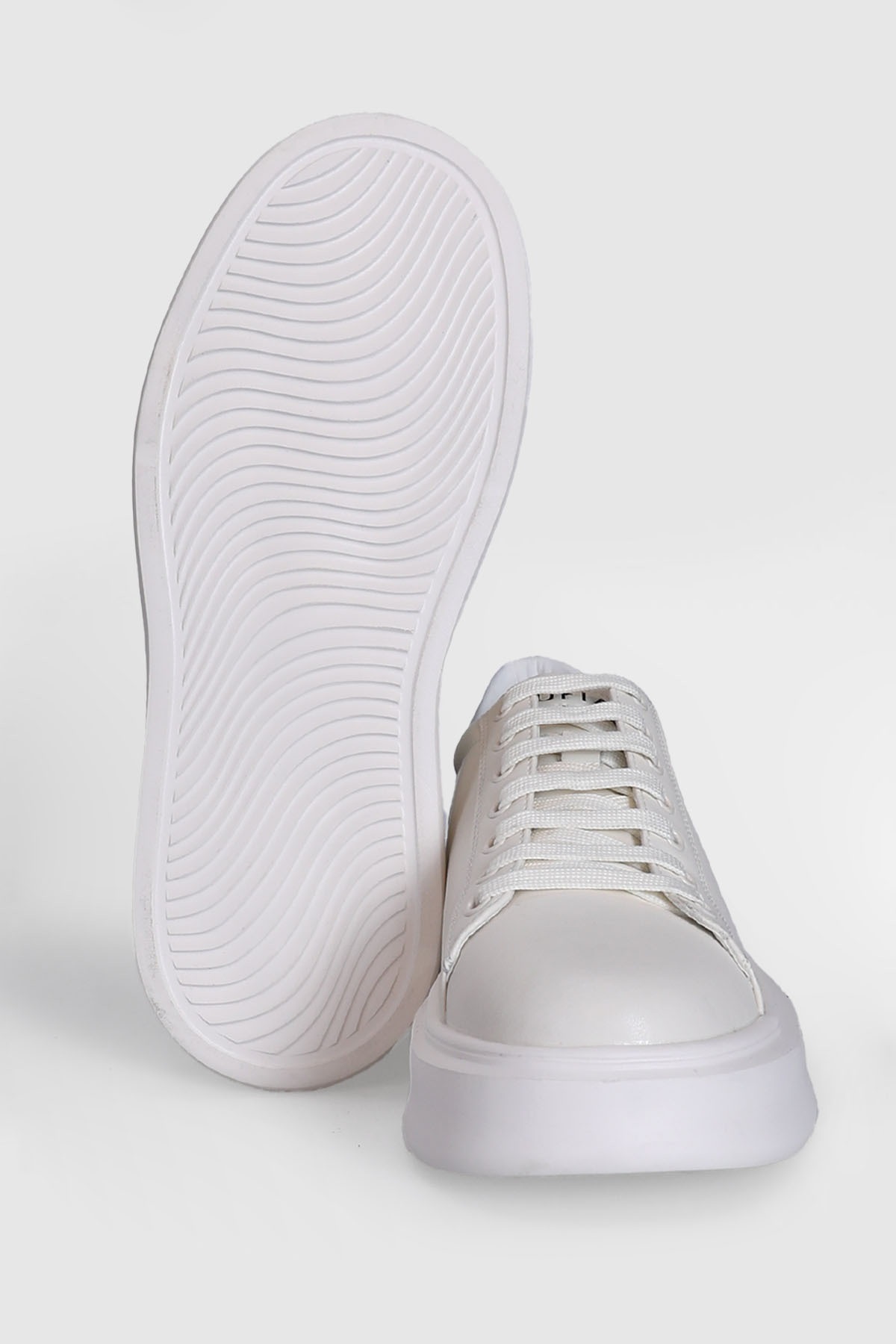 Lufian  Gage Erkek Hakiki Deri Sneaker Ayakkabı BEYAZ - Görsel 5