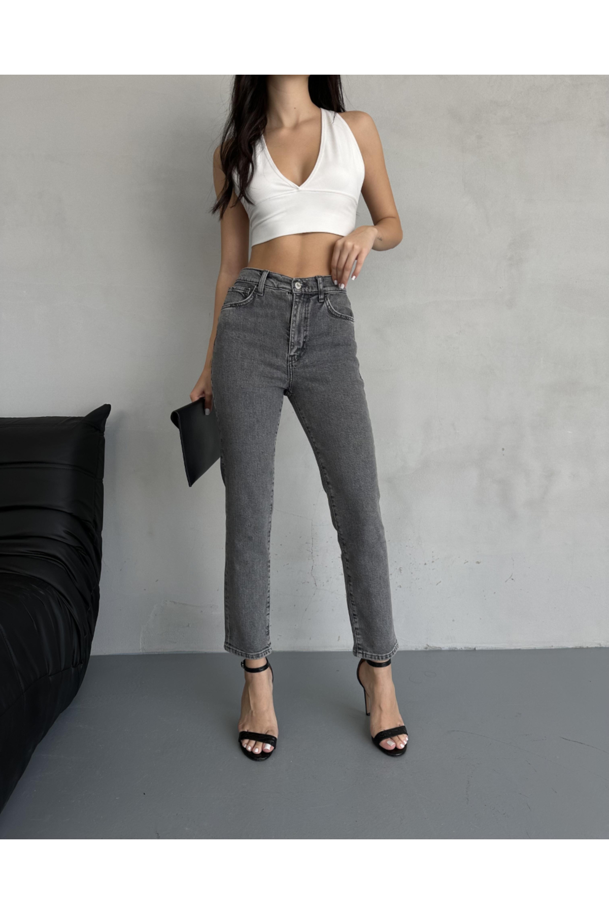 BPF Yüksek Bel Slım Jeans görsel 4