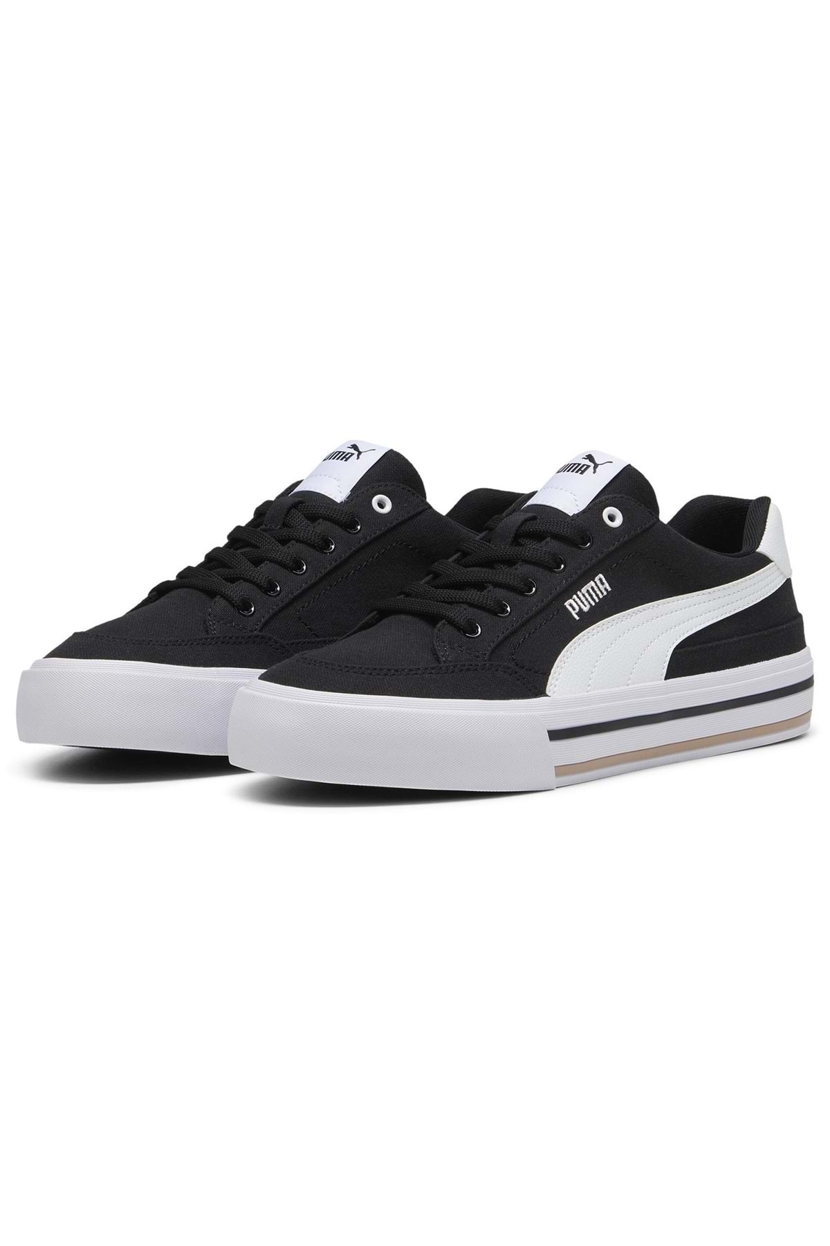 Puma Court Classic Vulc FS 396353 Unisex Spor Ayakkabı BEYAZ-SİYAH
