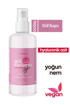 caracal Hyaluronik Asit Gül Suyu Bazlı Yoğun Nemlendirici Canlandırıcı Aydınl...