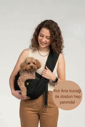 salya store Köpek Taşıma Çantası, Black Jean Köpek Taşıma Çantası, Köpek Ana ...