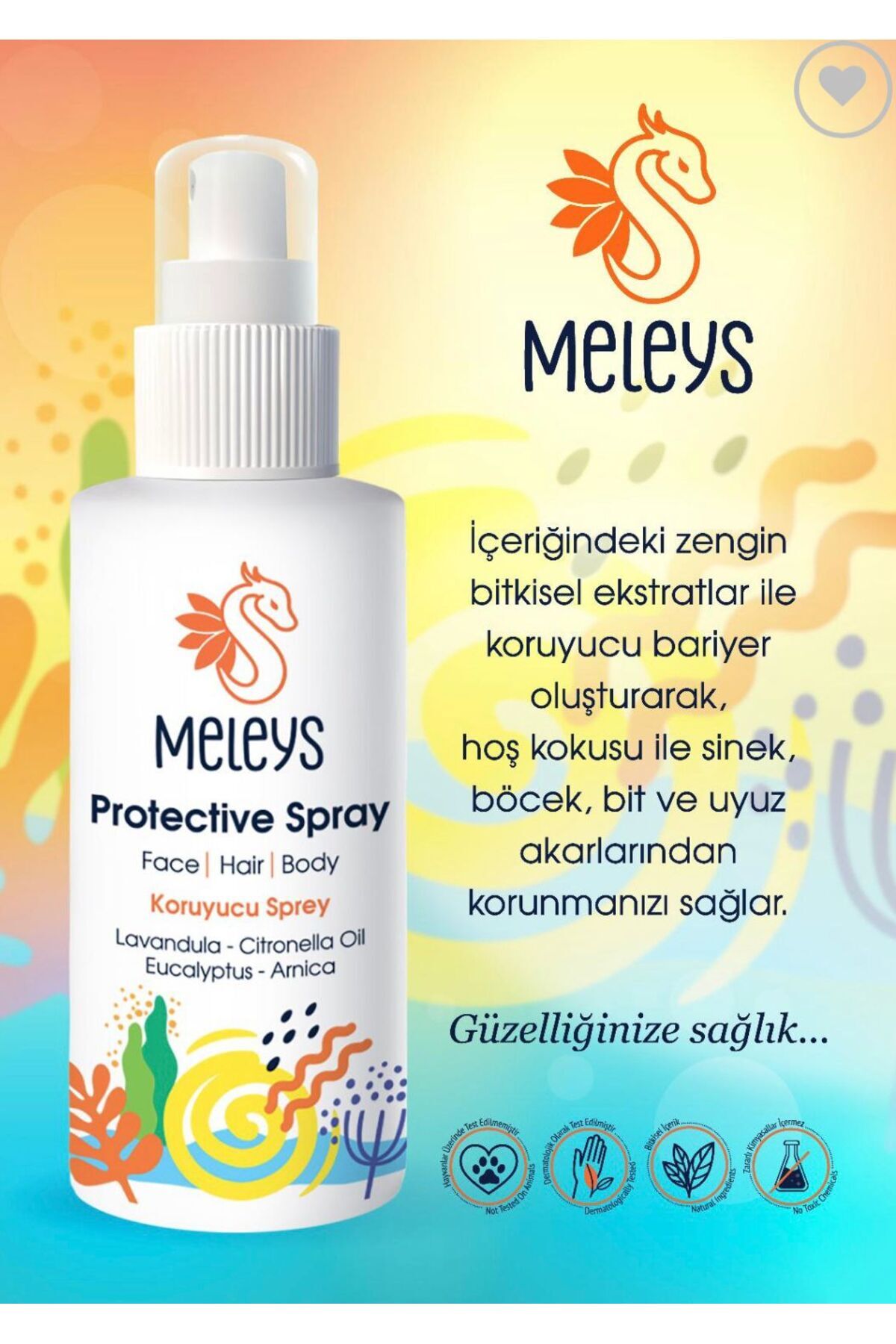 PROTECTİVE SPRAY BİT BE AKAR ÖNLEYİCİ — BİTKİSEL İÇERİKLİ BİT SİRKE KOVUCU — تصویر 3 از 8