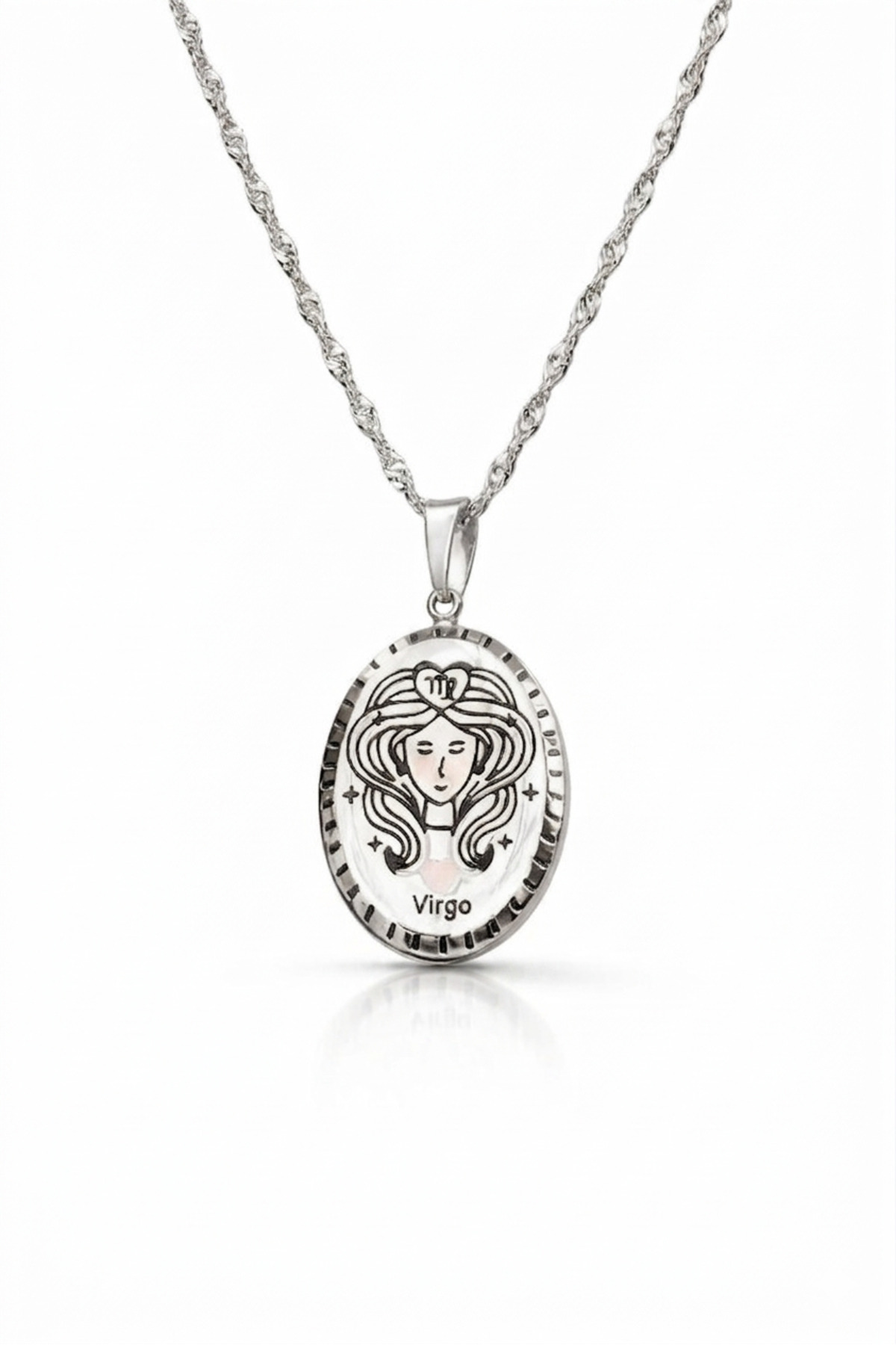 Virgo (Başak Burcu) Silver Çelik Kolye