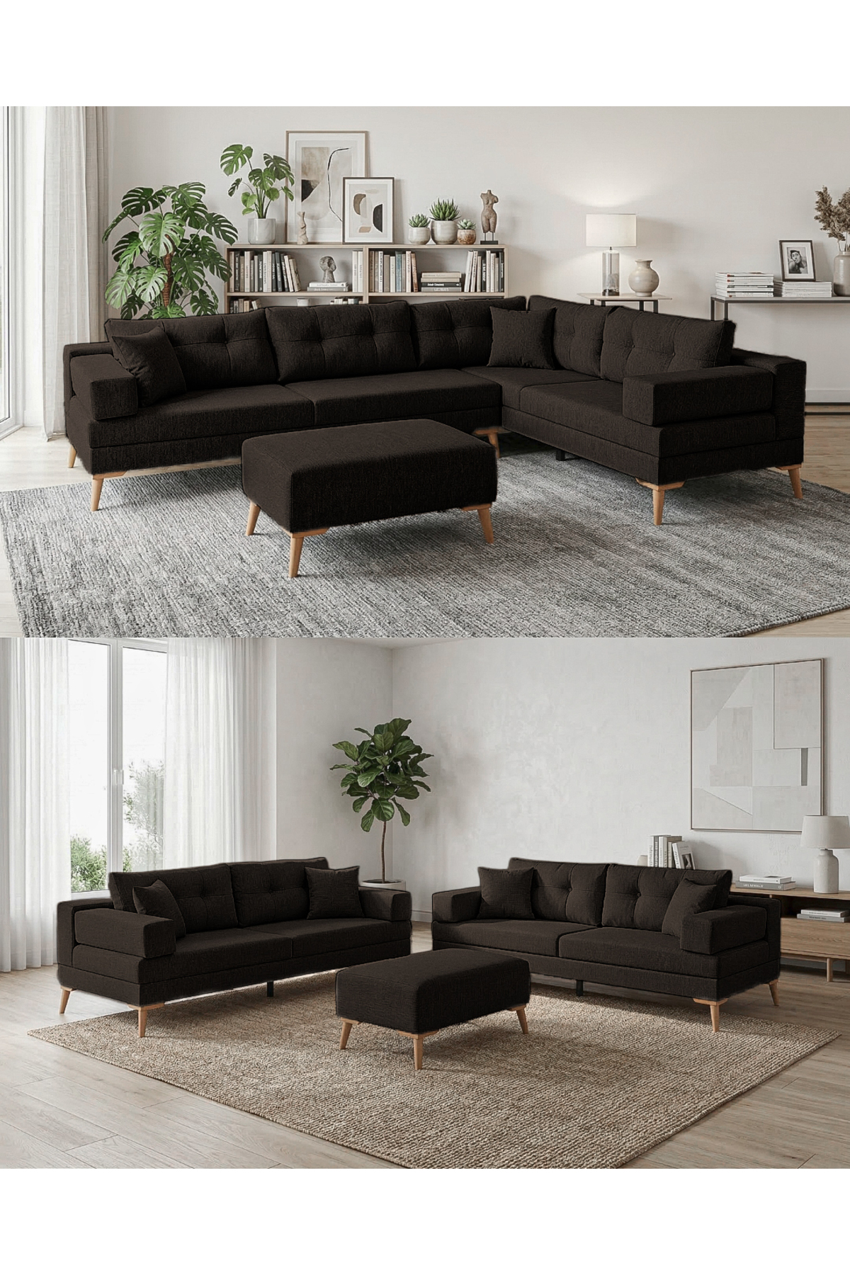 Velura Home & Living Zeri Yataklı Puzzle Modüler Köşe Koltuk