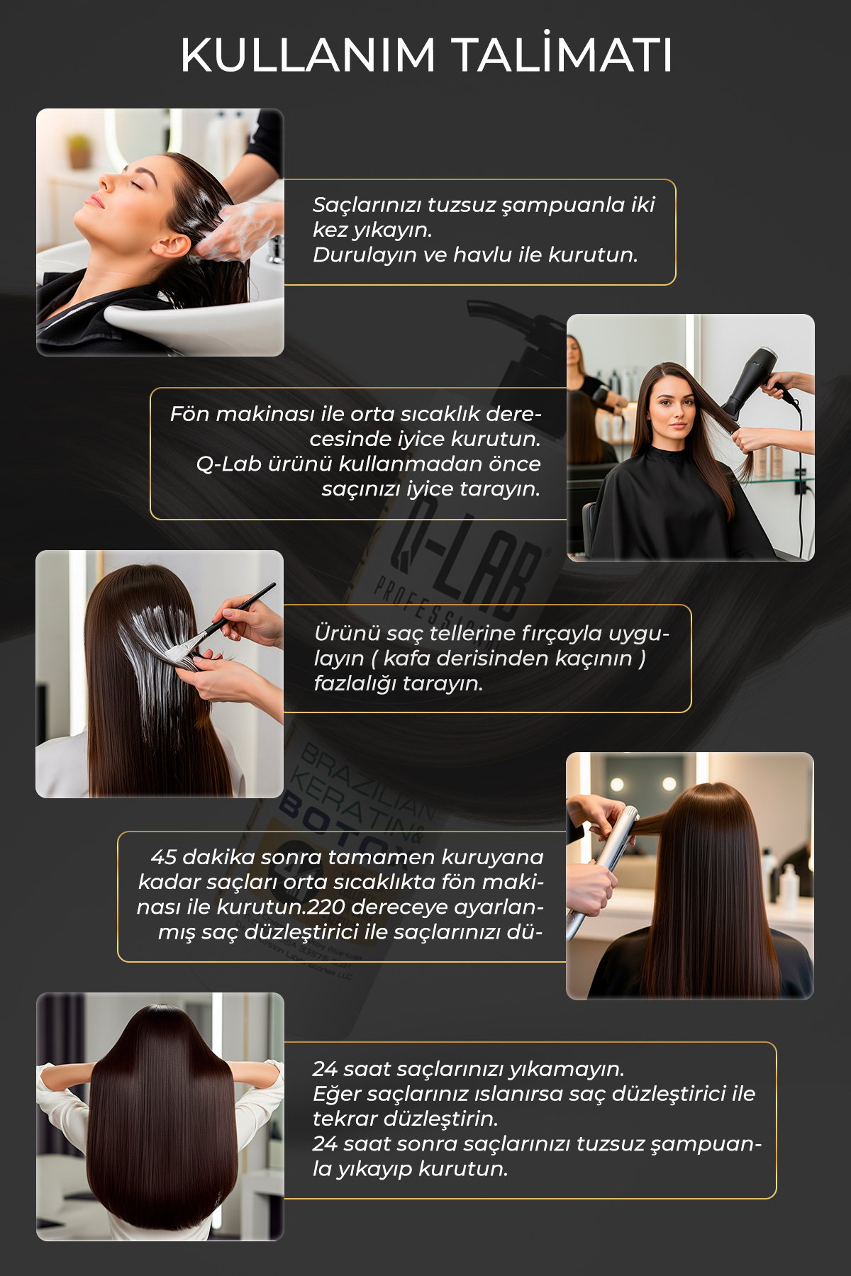 Brezilya Fönü Keratini 1000 Ml. - Keratin Laboratories. Qlab — Q-Lab Florida — تصویر 6 از 8