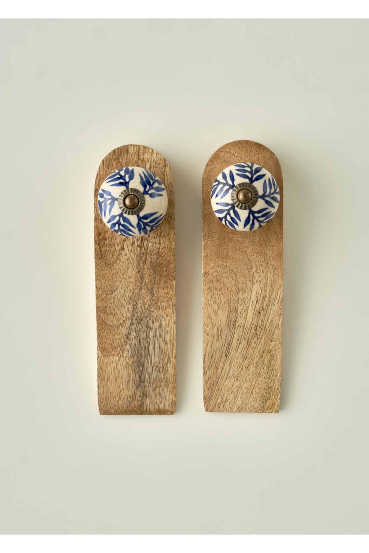 Maia Mango Tree Door Stopper 2pcs Natural (16x4.5x5 cm)