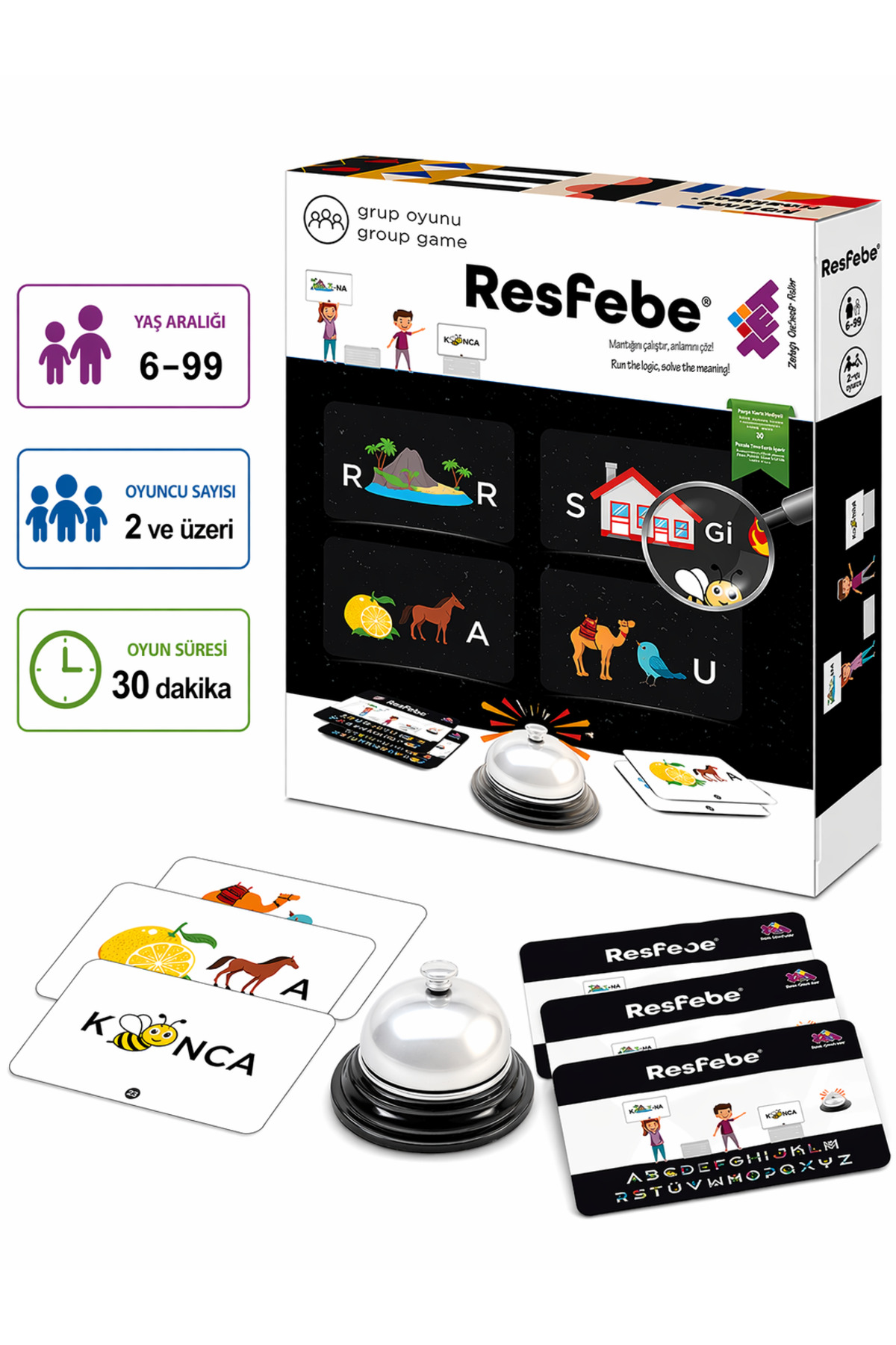 Resfebe Intelligence and Mind Game 6+ Age 2+ Player
