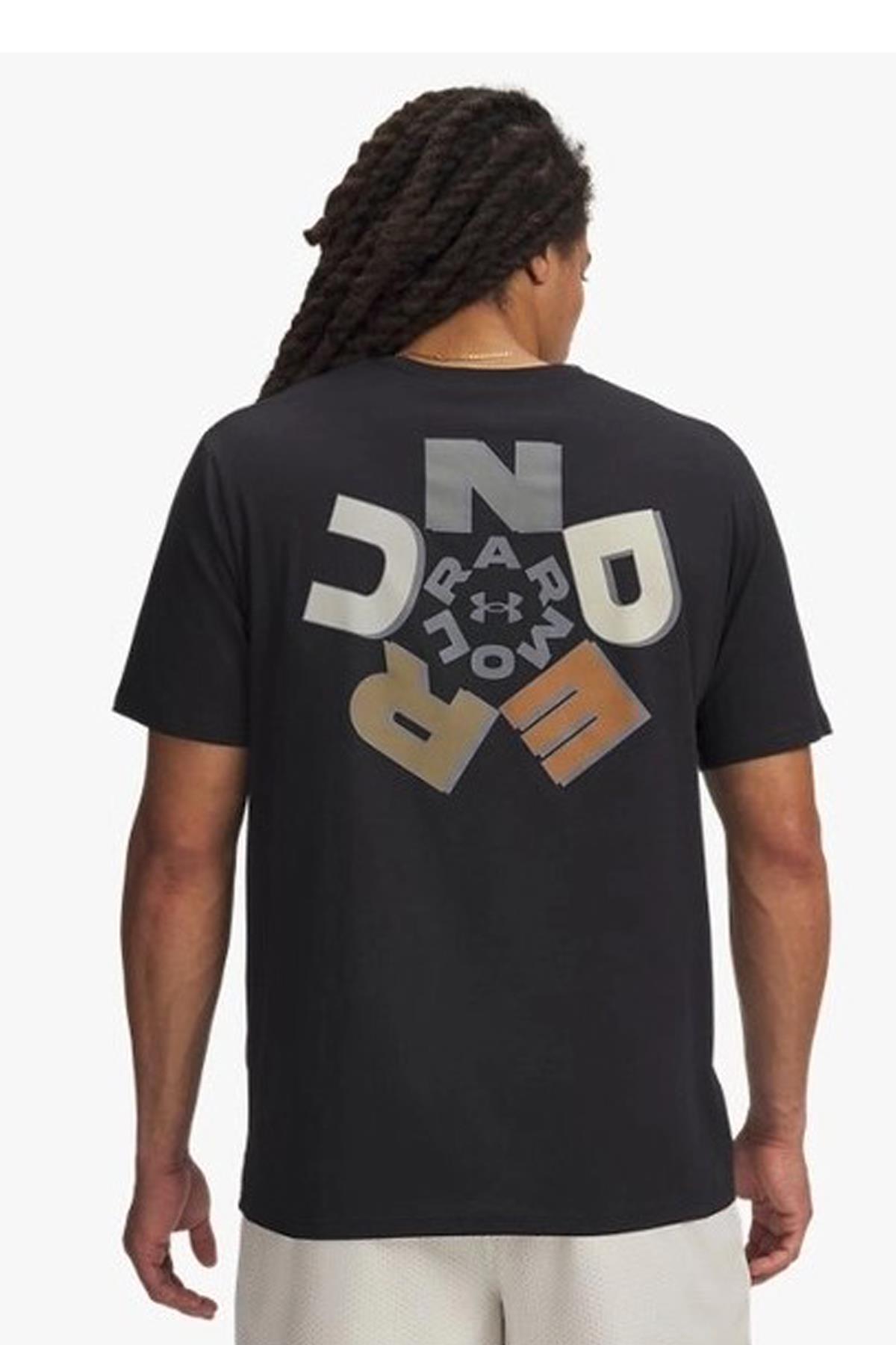 Under Armour Erkek UA Radial Wordmark Kısa Kollu T-Shirt 6009264