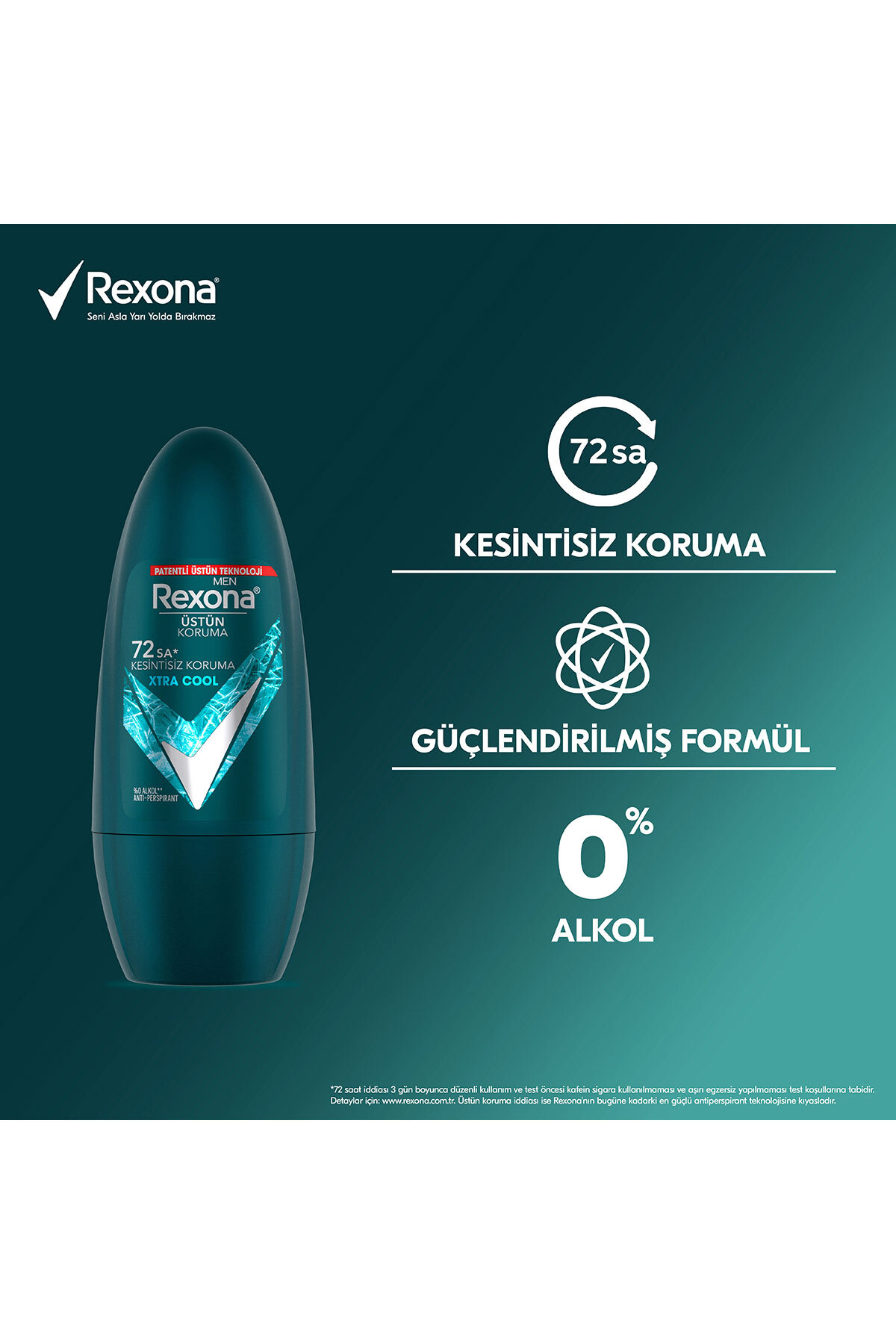 دئودورانت رول آن مردانه Üstün Koruma مدل Xtra Cool با 72 ساعت حفاظت مداوم حجم 50 میلی لیتر بسته 2 عددی