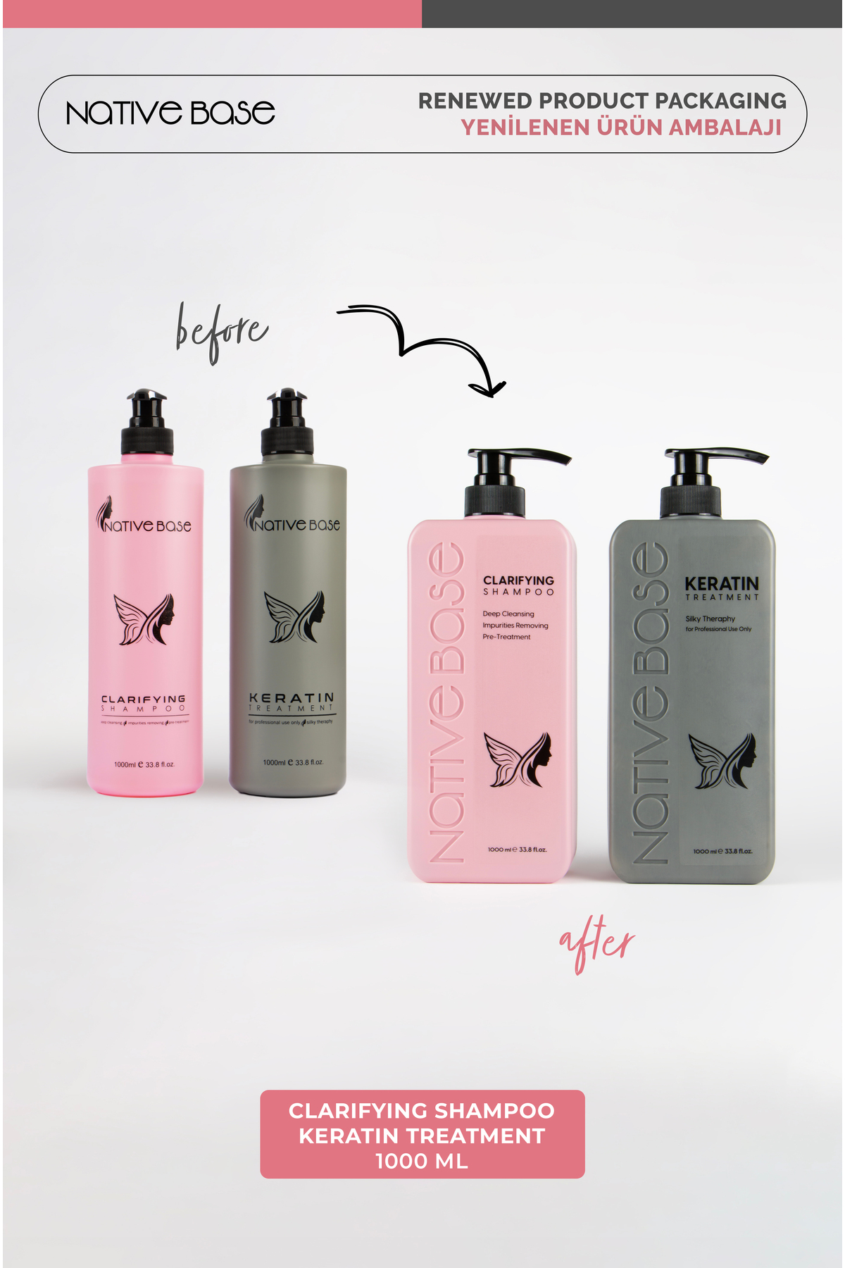 Keratin 1000 ml Yoğun Onarıcı Kabarma Karşıtı Kuaför Tipi Profesyonel Bakım — NAT-07031 — تصویر 3 از 4