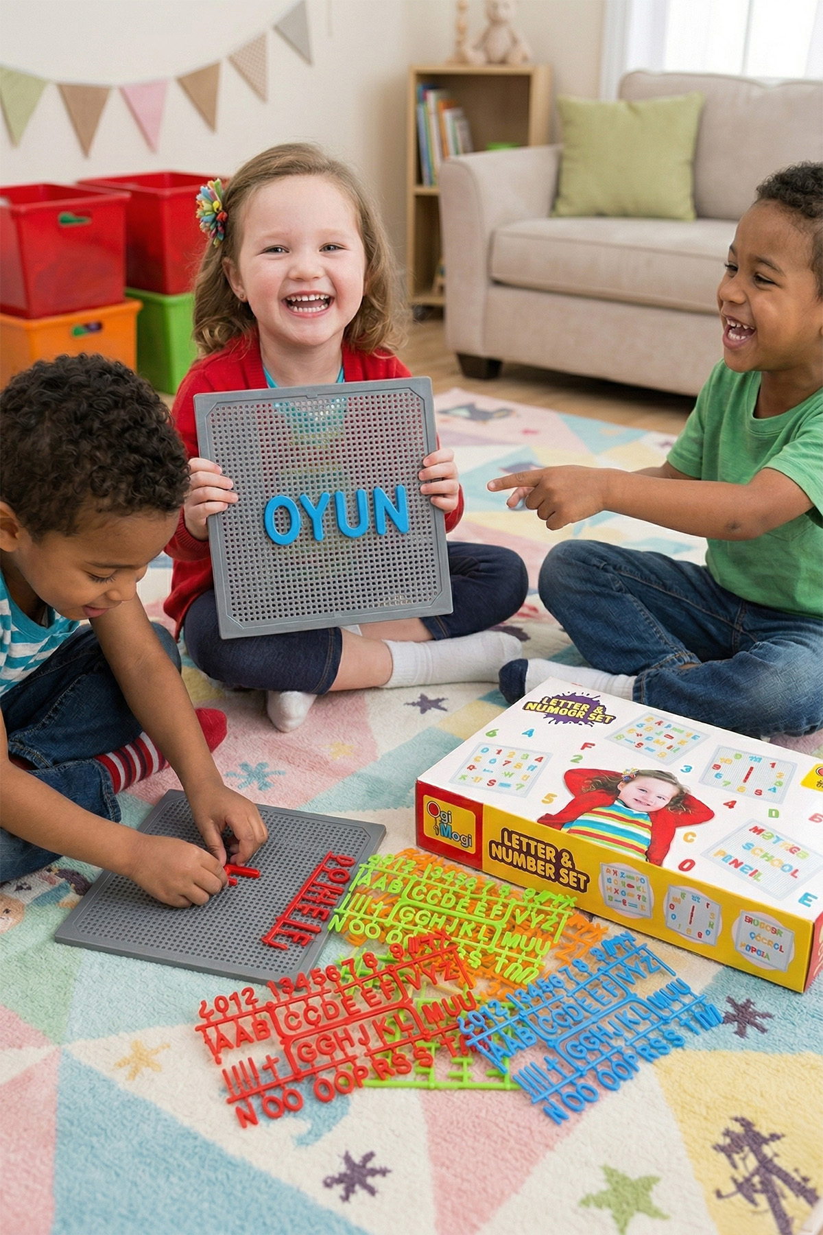 Letter and Number Set – 220 Pieces Educational Preschool Preparation Set
