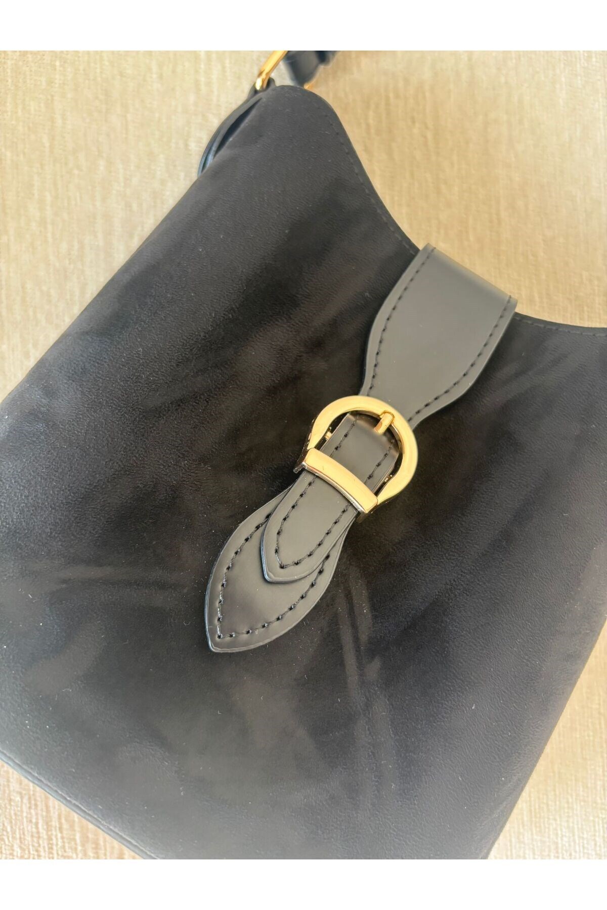 lalettobags Kadın Açelya Model Siyah Yavrulu El Çantası görsel 8